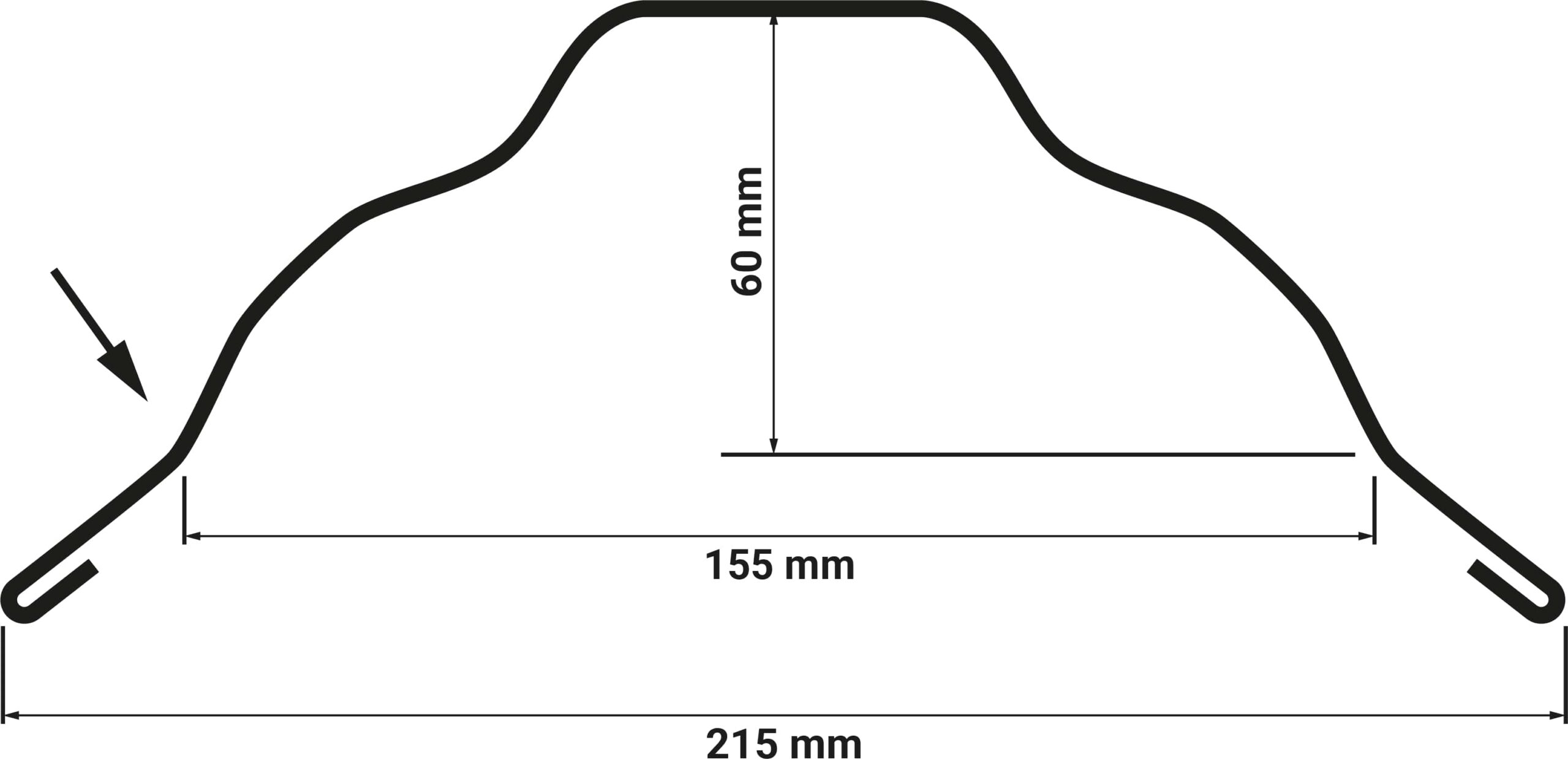 Omega - Rundfirst klein – Bild 2