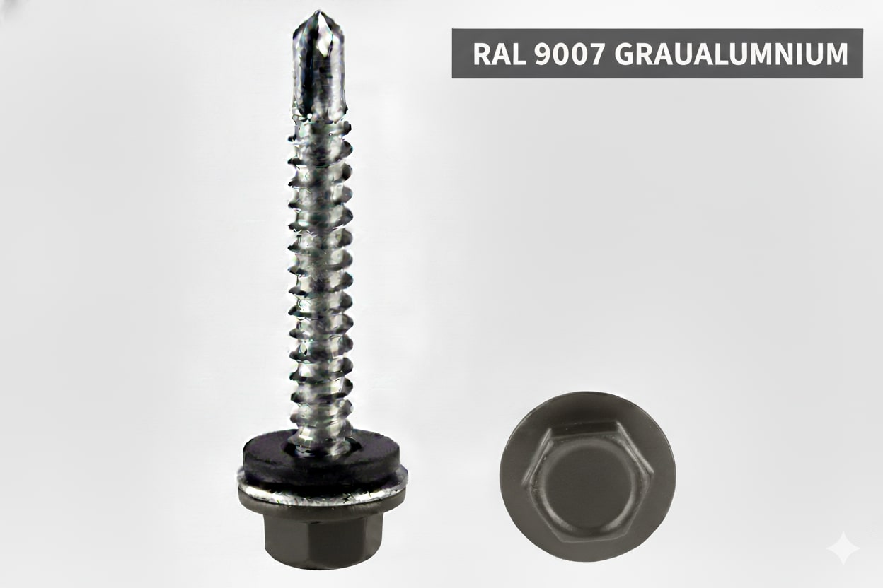 Edelstahlschrauben 4,8x35mm für Holz UK, D14 lackiert, 100 Stück – Bild 5