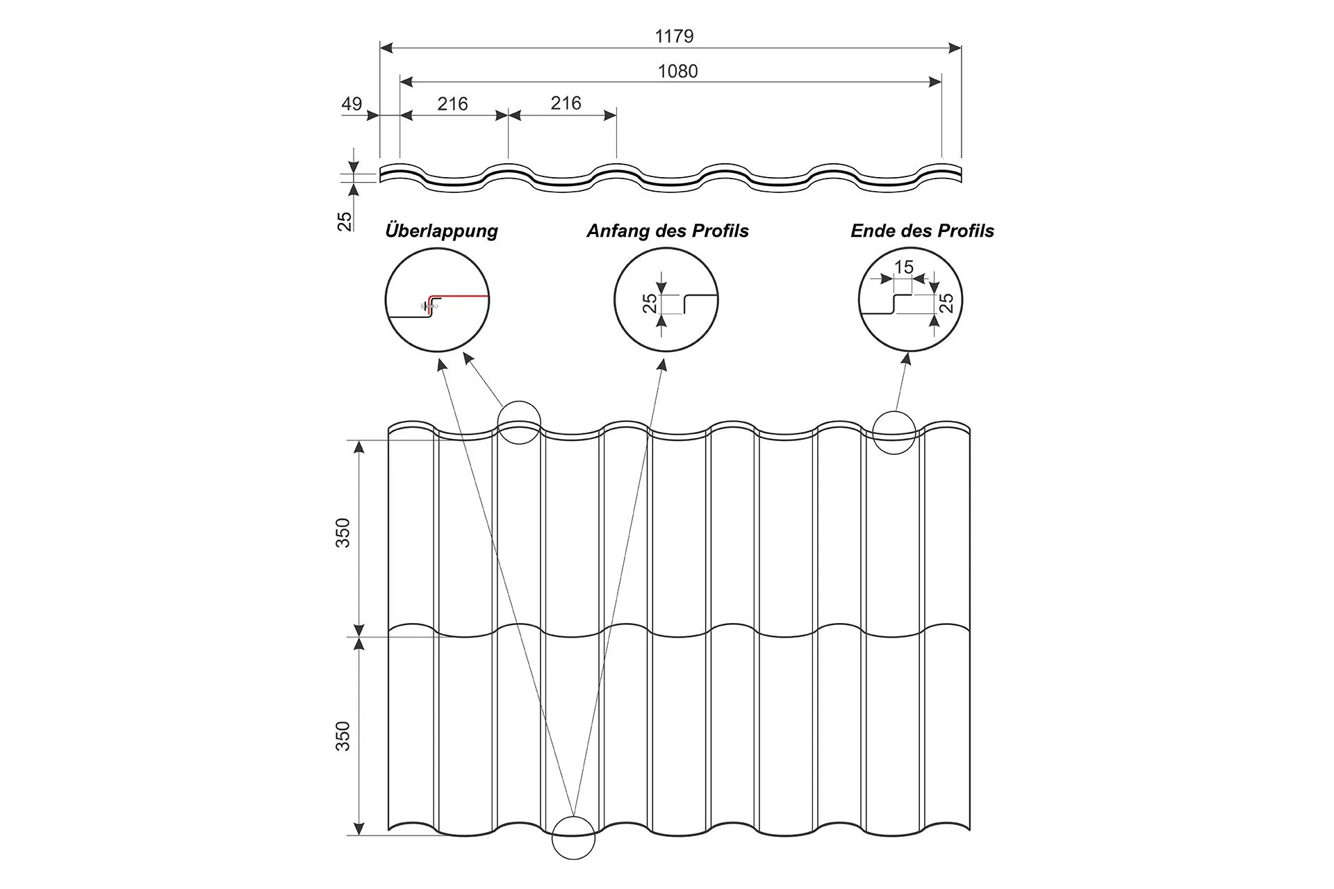 Dachpfannenpaneel MODUS (PURLAK und PURMAT) – Bild 4